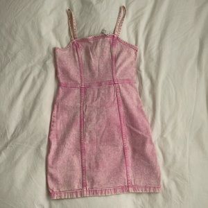 pink dress size small, new